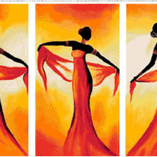 Схема вышивки «Триптих»