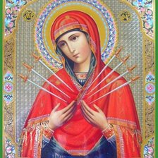 Схема вышивки «Икона Божией Матери Семистрельная8»