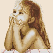 Схема вышивки «Девочка»