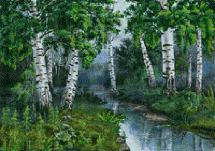 Природа - пейзаж, березы, природа - предпросмотр