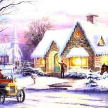 Схема вышивки «новогодняя»