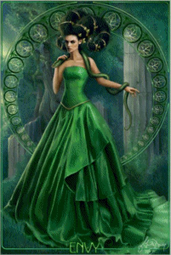 зависть - девушка, семь смертных грехов - предпросмотр