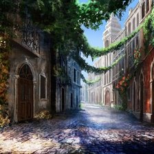 Схема вышивки «улица»