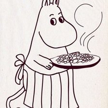 Схема вышивки «муми-мама»