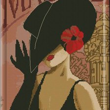 Схема вышивки «dama»