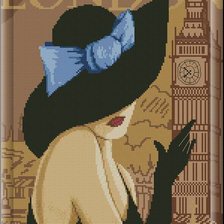 Схема вышивки «dama»