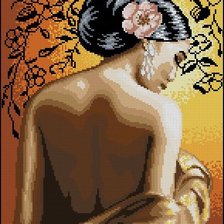 Схема вышивки «dama»