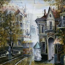 Схема вышивки «городской пейзаж»