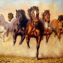 Схема вышивки «табун»