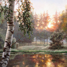 Схема вышивки «Пейзаж»