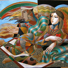 Схема вышивки «пара»