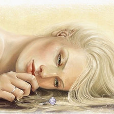 Схема вышивки «Девушка»