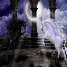 Схема вышивки «Лошади»