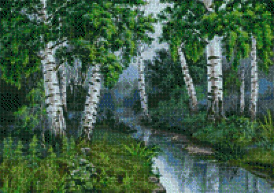 Березовая роща - природа, пейзаж, березы - предпросмотр