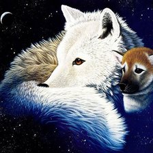 Схема вышивки «космические охранники»