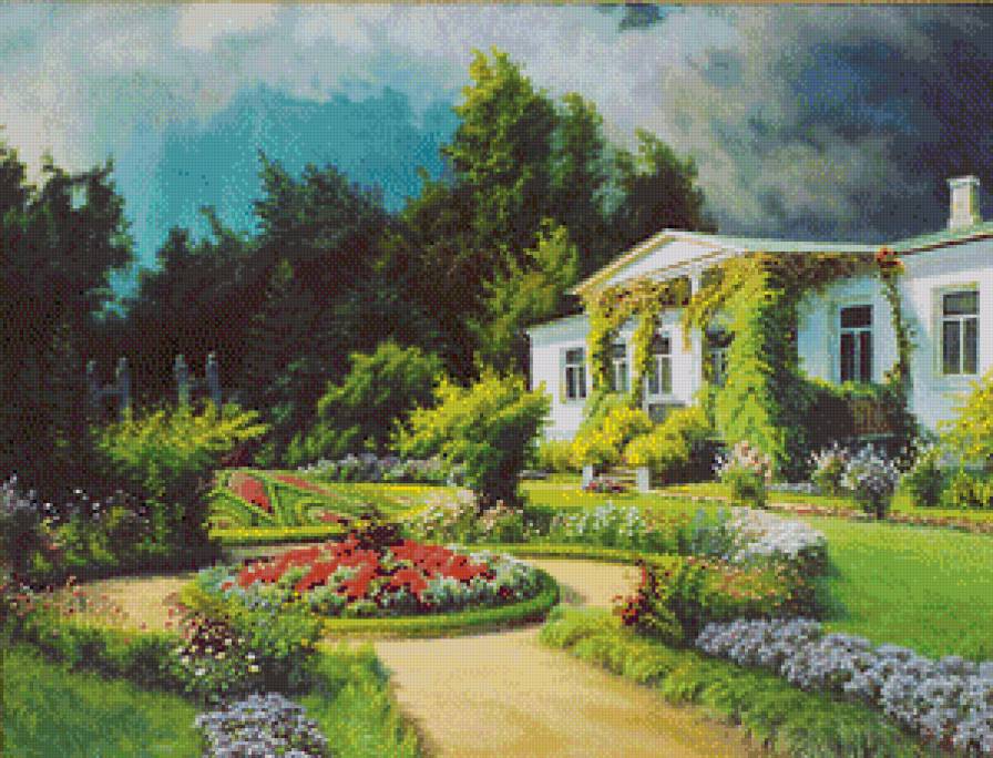 домик - природа, дом, пейзаж - предпросмотр