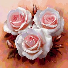 Схема вышивки «розы»