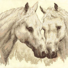 Схема вышивки «Лошади»
