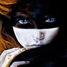 Схема вышивки «Девушка»