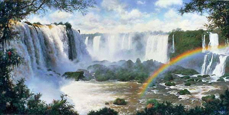 водопад - пейзаж - оригинал