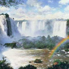 Схема вышивки «водопад»