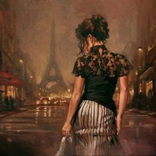 Схема вышивки «Парижанка»