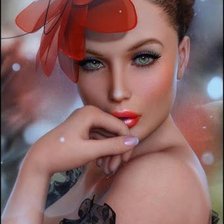 Схема вышивки «Незнакомка»