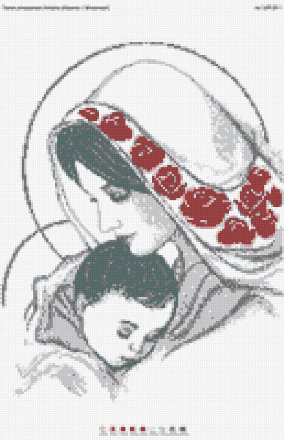 мадонна с младенцем - любовь, мама, малыш, нежность - предпросмотр