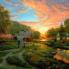 Схема вышивки «прогулка»