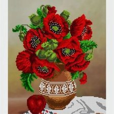 Схема вышивки «Маки»