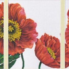 Схема вышивки «триптих "маки"»