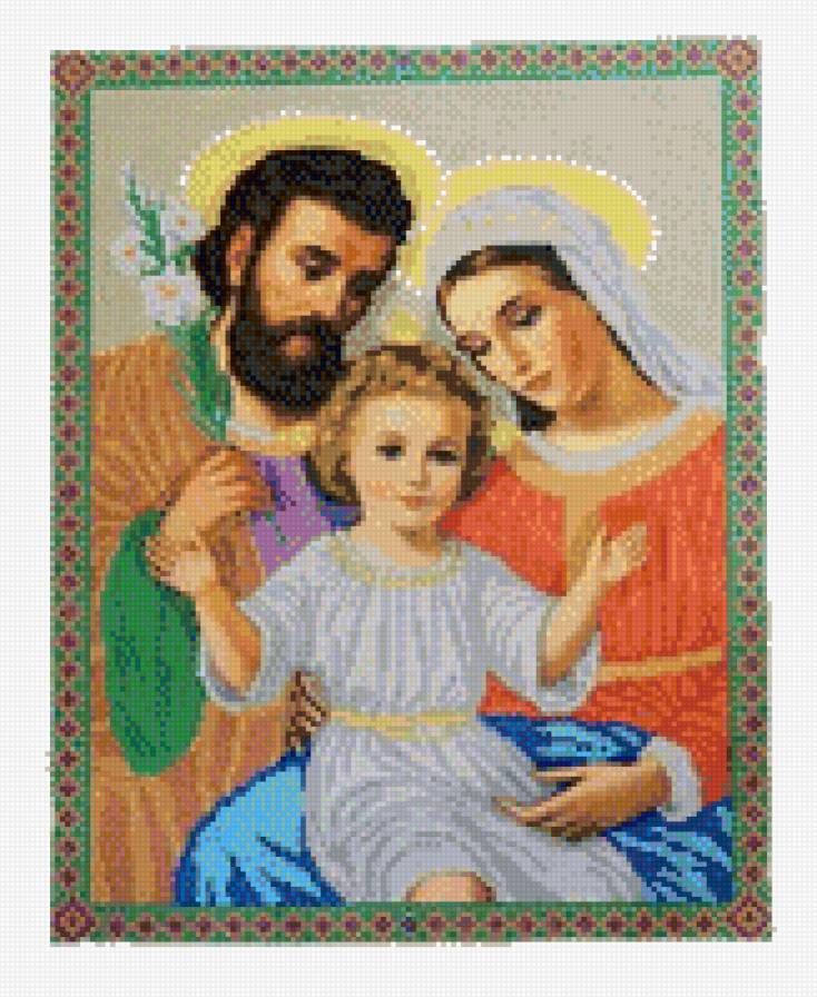 святое семейство - икона "святое семейство" - предпросмотр