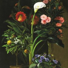 Схема вышивки «сад на подоконнике»