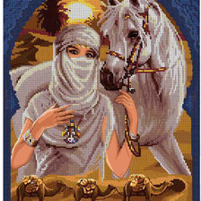 Схема вышивки «Девушка»