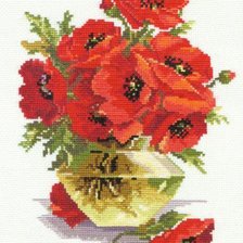 Схема вышивки «Маки»