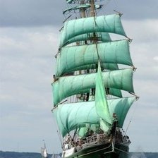 Схема вышивки «Карабль»