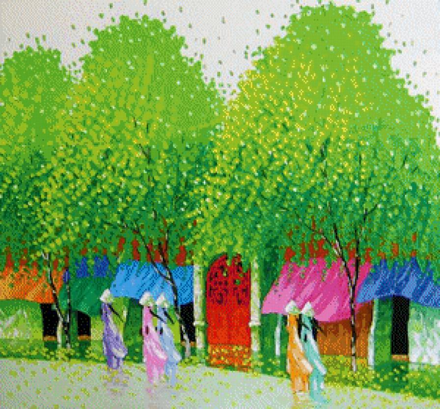 Художник Ван Ту Транг - сезоны года - предпросмотр