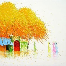 Схема вышивки «Художник Ван Ту Транг»