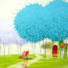 Схема вышивки «Художник Ван Ту Транг»