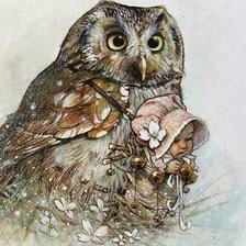 Схема вышивки «Сова»