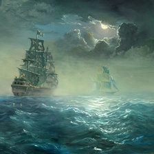 Схема вышивки «Летучий голландец»