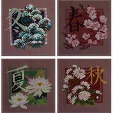 Схема вышивки «времена года»