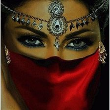 Схема вышивки «Девушка востока»