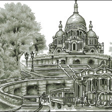 Схема вышивки «Замок»