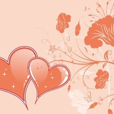 Схема вышивки «сердечки»