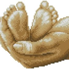 Схема вышивки «Ножки малыша»