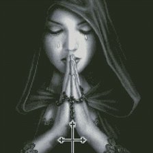 Схема вышивки «Молитва»