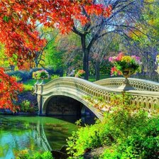 Схема вышивки «мост»