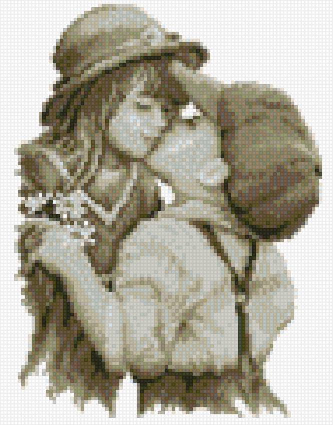 Пара - пара, люди, монохром - предпросмотр