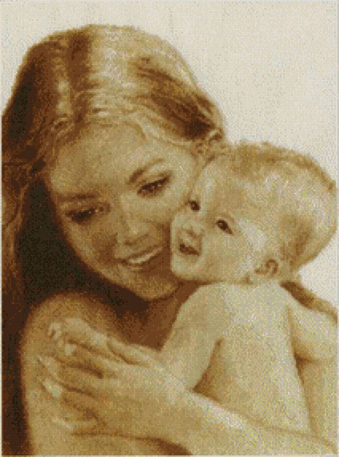 мама и малыш - нежность, любовь, малыш, мама, монохром - предпросмотр